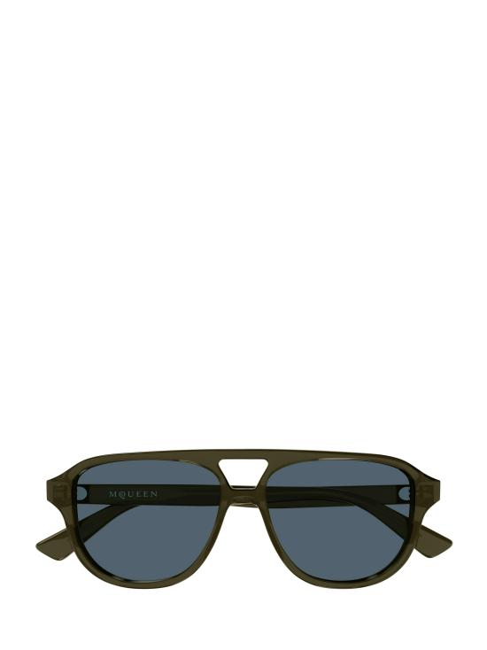 25FW 알렉산더 맥퀸 선글라스 AM0573S 004 GREEN