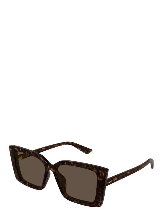 25FW 알렉산더 맥퀸 선글라스 AM0578S 002 HAVANA - ALEXANDER MCQUEEN