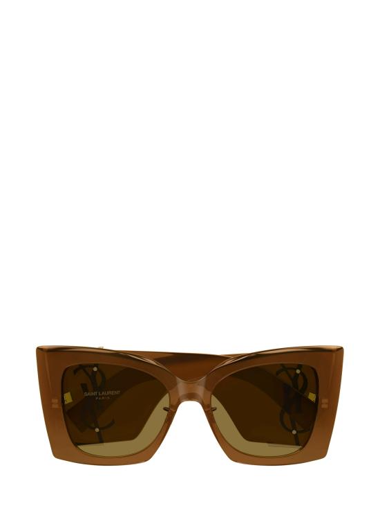 25FW 생로랑 선글라스 SL M119 F BLAZE CRYSTAL 001 BROWN