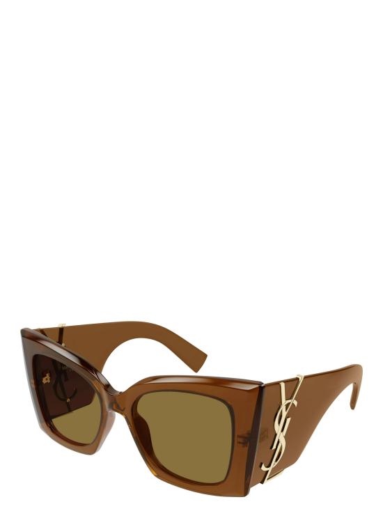 25FW 생로랑 선글라스 SL M119 BLAZE CRYSTAL 002 BROWN - SAINT LAURENT