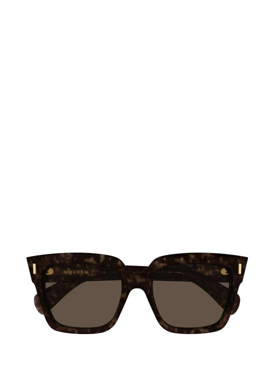 25FW 알렉산더 맥퀸 선글라스 AM0583S 002 HAVANA