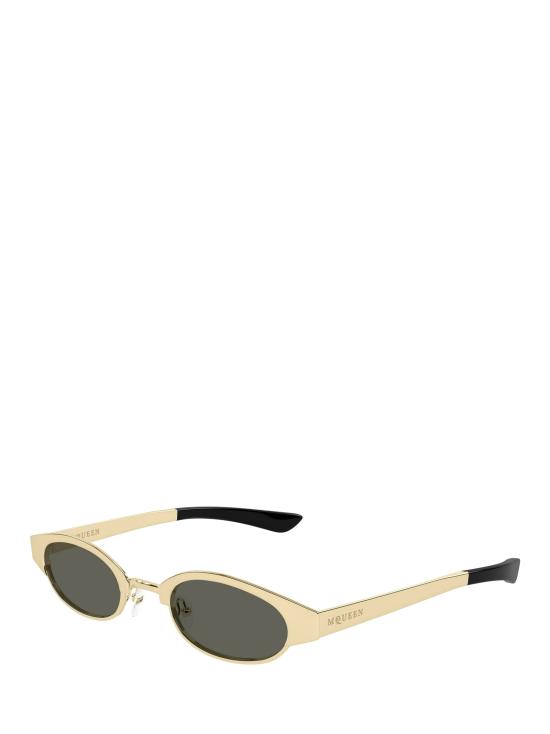 25FW 알렉산더 맥퀸 선글라스 AM0545S 001 GOLD - ALEXANDER MCQUEEN