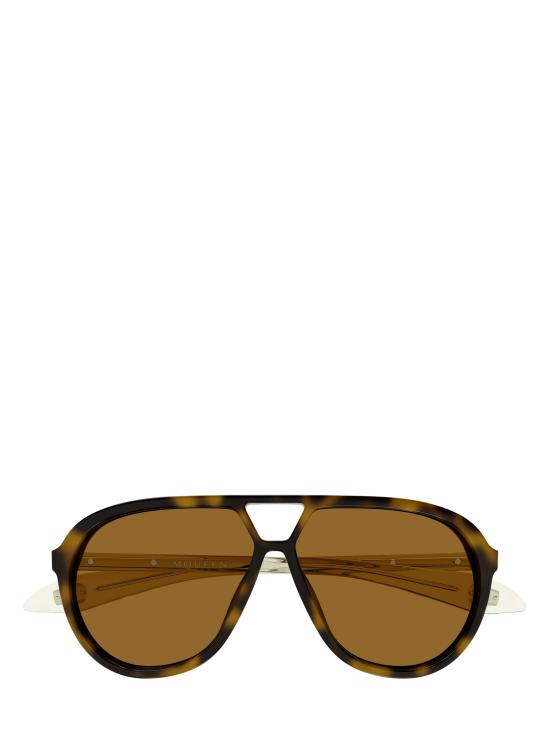 25FW 알렉산더 맥퀸 선글라스 AM0586S 002 HAVANA