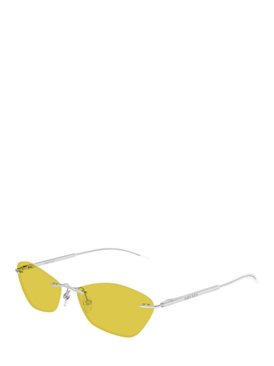 25FW 알렉산더 맥퀸 선글라스 AM0525S 005 SILVER - ALEXANDER MCQUEEN