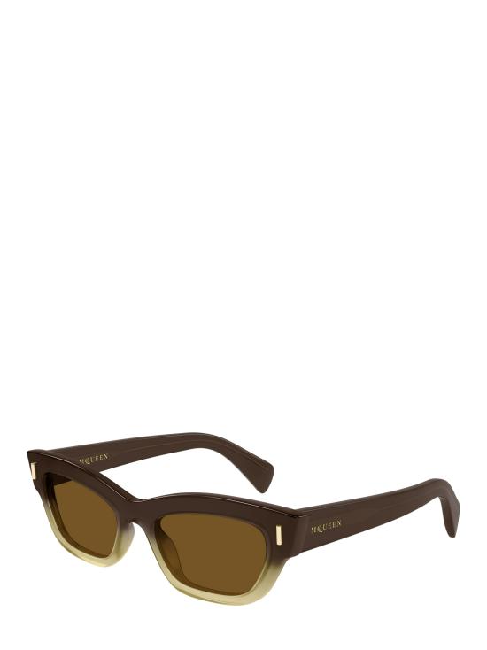 25FW 알렉산더 맥퀸 선글라스 AM0548S 004 BROWN - ALEXANDER MCQUEEN