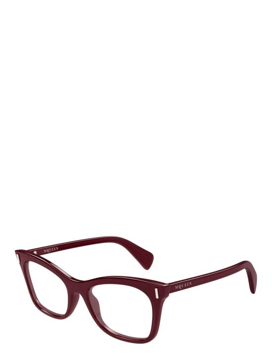 25FW 알렉산더 맥퀸 안경 AM0552O 003 BURGUNDY - ALEXANDER MCQUEEN