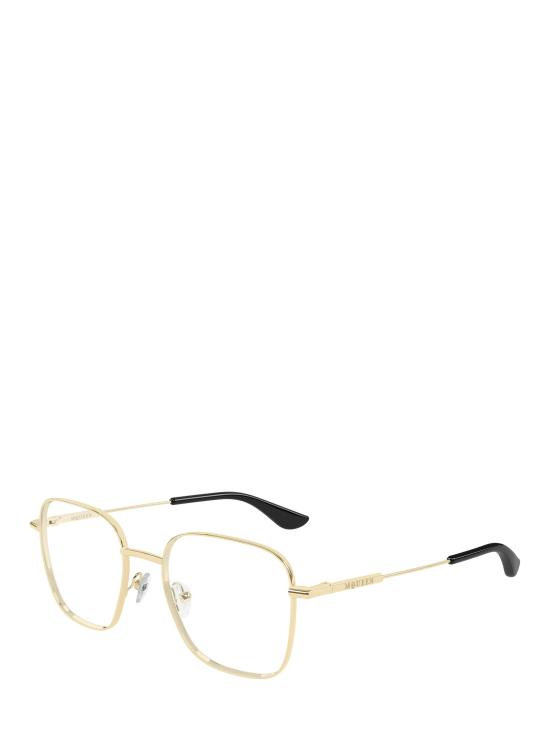 25FW 알렉산더 맥퀸 안경 AM0565O 002 GOLD - ALEXANDER MCQUEEN