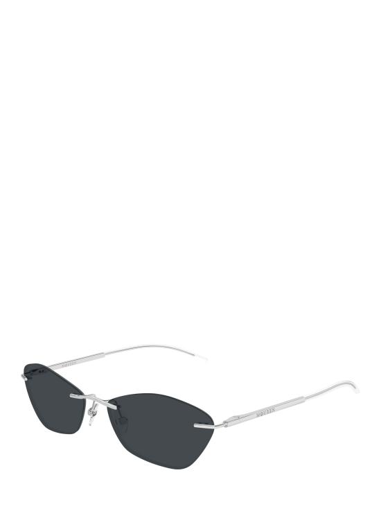 25FW 알렉산더 맥퀸 선글라스 AM0525S 001 SILVER - ALEXANDER MCQUEEN