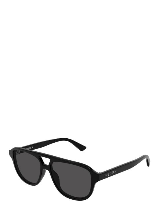 25FW 알렉산더 맥퀸 선글라스 AM0573S 001 BLACK - ALEXANDER MCQUEEN