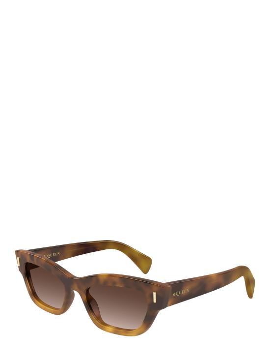 25FW 알렉산더 맥퀸 선글라스 AM0548S 002 HAVANA - ALEXANDER MCQUEEN