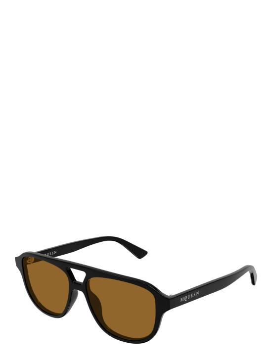 25FW 알렉산더 맥퀸 선글라스 AM0573S 003 BLACK - ALEXANDER MCQUEEN