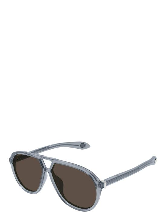 25FW 알렉산더 맥퀸 선글라스 AM0586S 004 GREY - ALEXANDER MCQUEEN