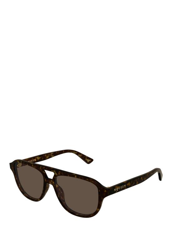 25FW 알렉산더 맥퀸 선글라스 AM0573S 002 HAVANA - ALEXANDER MCQUEEN
