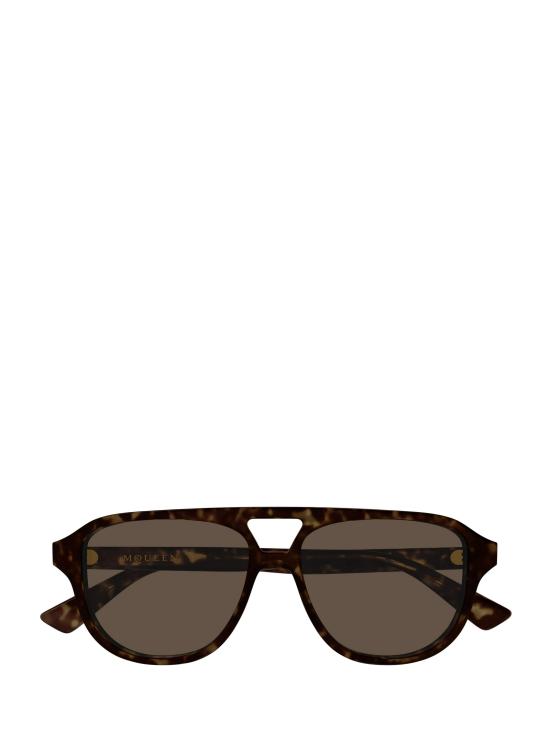 25FW 알렉산더 맥퀸 선글라스 AM0573S 002 HAVANA