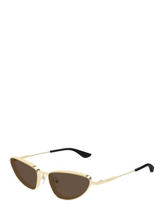 25FW 알렉산더 맥퀸 선글라스 AM0522S 002 GOLD - ALEXANDER MCQUEEN