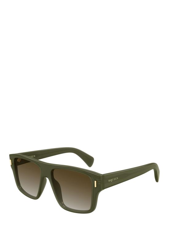 25FW 알렉산더 맥퀸 선글라스 AM0550S 003 GREEN - ALEXANDER MCQUEEN