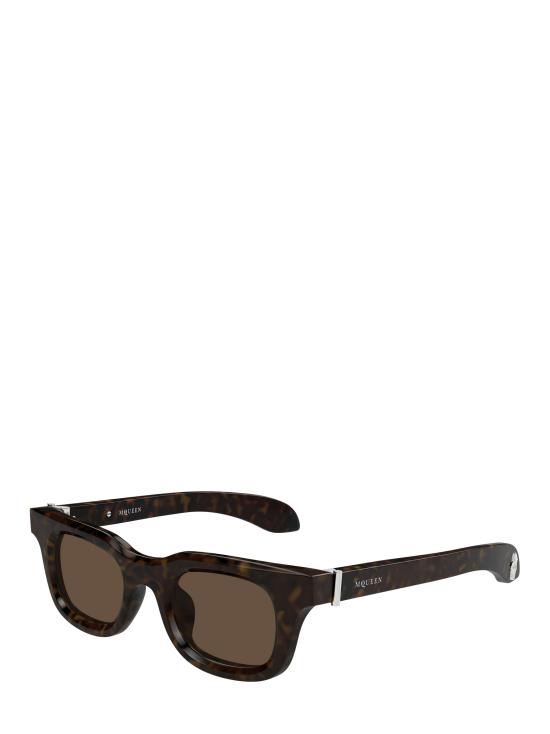 25FW 알렉산더 맥퀸 선글라스 AM0547S 002 HAVANA - ALEXANDER MCQUEEN