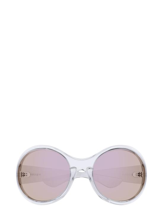 25FW 알렉산더 맥퀸 선글라스 AM0592S 004 CRYSTAL