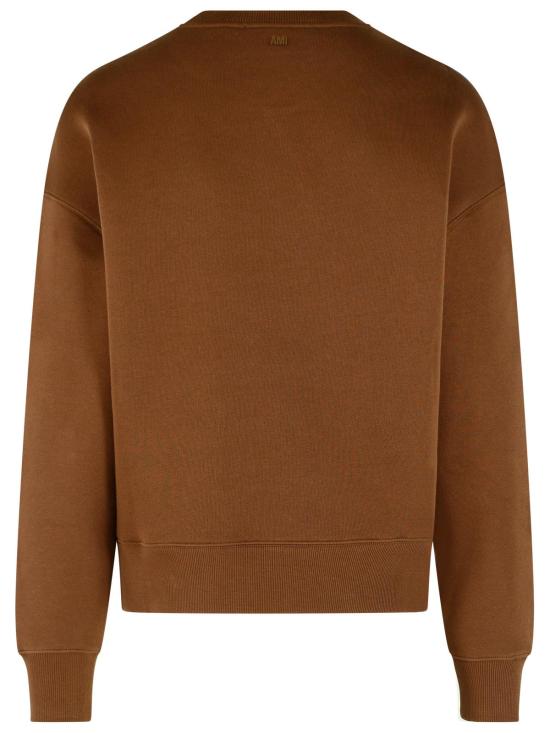 26FW 아미 톤온톤 하트 로고 코튼 스웨트셔츠 USW755 7492221 BROWN - AMI
