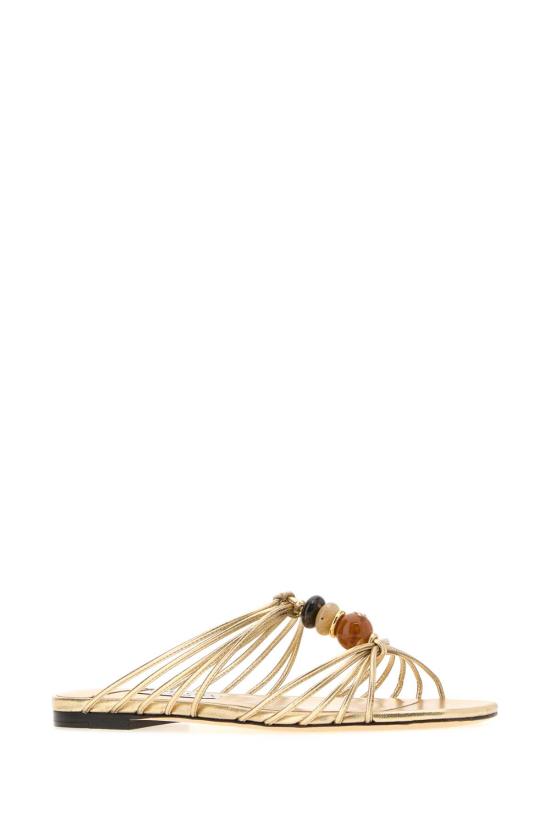 26FW 지미추 뮬/슬리퍼 LOVAMULEFLATIPR GOLDMIX - JIMMY CHOO