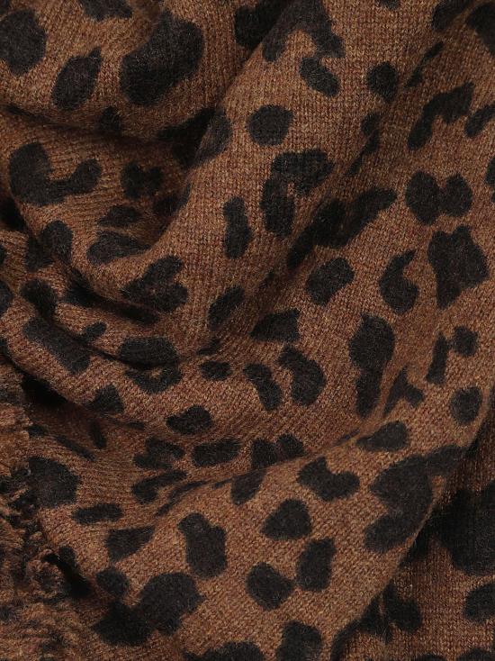 26FW 쿠즈텡 머플러/스카프 3954 HACHIKO LEOPARD 2261 BROWN - KUJTEN