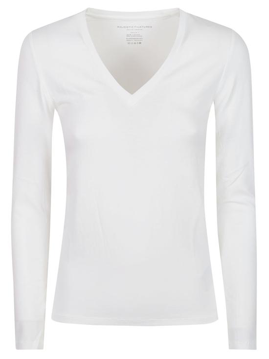 26FW 마제스틱필라쳐 긴팔 티셔츠 H26M001 FTS010 WHITE