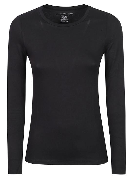 26FW 마제스틱필라쳐 긴팔 티셔츠 H26M001 FTS008 002 BLACK
