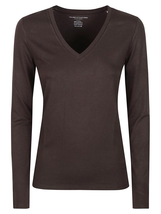 26FW 마제스틱필라쳐 긴팔 티셔츠 H26M001 FTS010 1141 CHOCOLATE BROWN