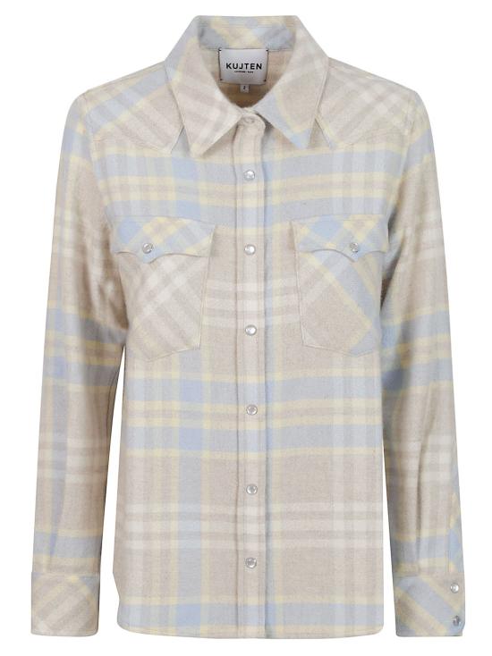 26FW 쿠즈텡 셔츠 4754 LUMBER 2620 AZZURRO GRIGIO