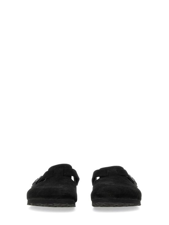 26FW 버켄스탁 보스턴 소프트 풋베드 스웨이드 레더 660473 BLACK NERO - BIRKENSTOCK