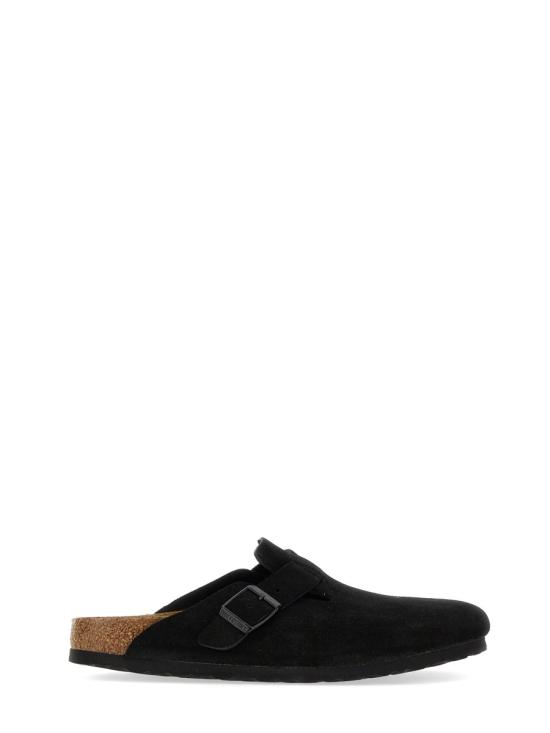 26FW 버켄스탁 보스턴 소프트 풋베드 스웨이드 레더 660473 BLACK NERO