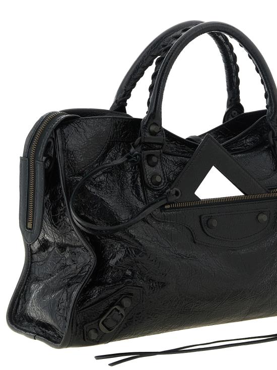 26FW 발렌시아가 르 시티 백 8657602ACFH1000 Black - BALENCIAGA