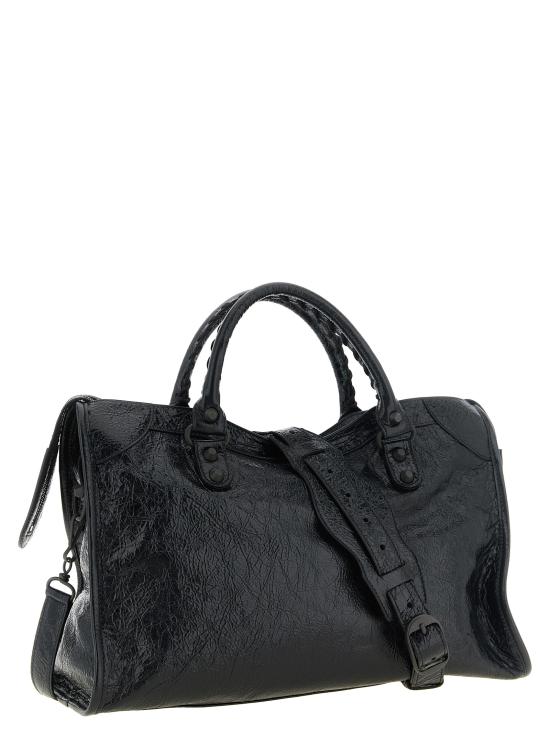 26FW 발렌시아가 르 시티 백 8657602ACFH1000 Black - BALENCIAGA