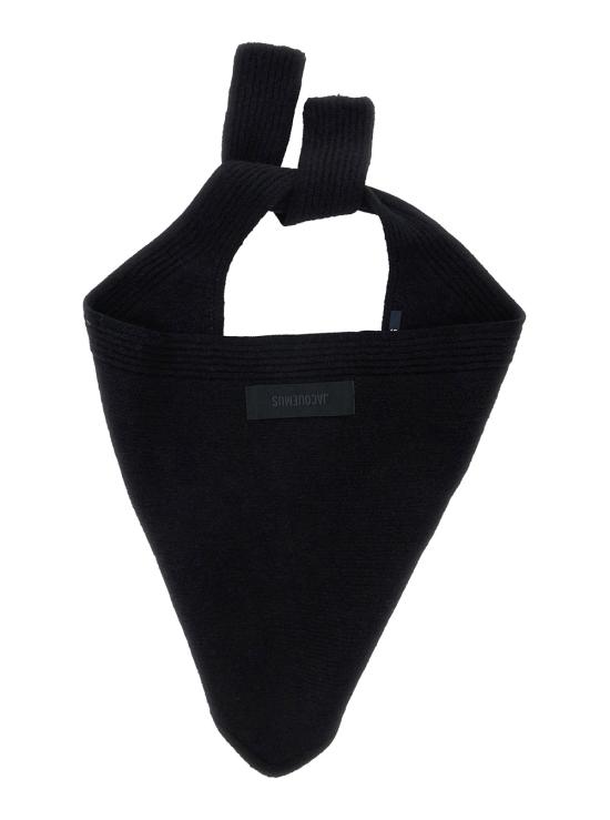 26FW 자크뮈스 르 샤를 그로 그레인 숄 ACU00669AK00227990 Black - JACQUEMUS