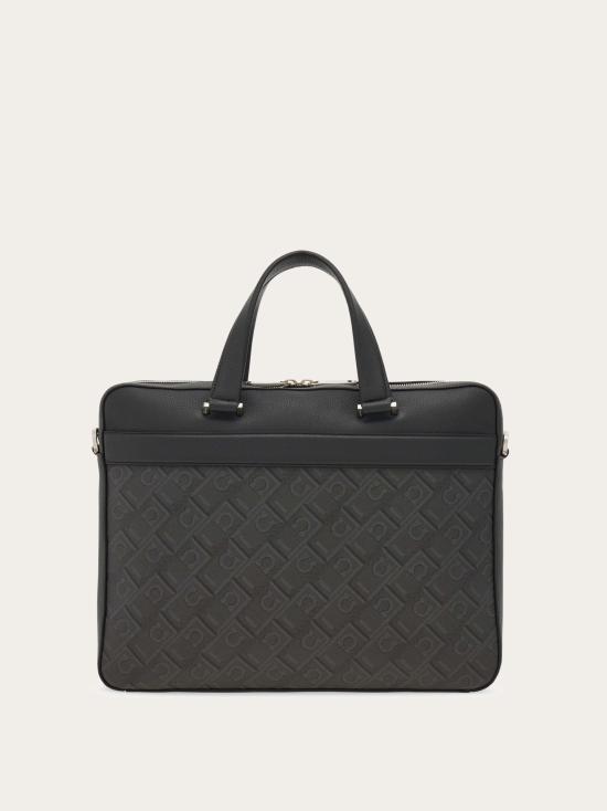 26FW 살바토레 페라가모 토트백 241723 781303 BLACK GRAY DOM - SALVATORE FERRAGAMO