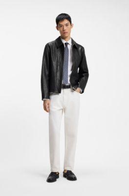 26FW 휴고보스 가죽 자켓 50568644 001 BLACK DOM - HUGO BOSS