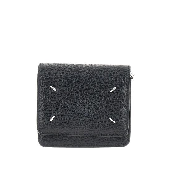 26FW 마르지엘라 스몰 레더 체인 지갑 SA3UI0009P4455 Black