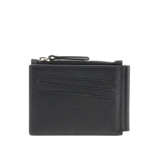 26FW 마르지엘라 보빈 레더 머니 클립 지갑 SA1UI0018P4745 Black - MAISON MARGIELA