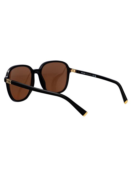 26SS 미우미우 레트로 스퀘어 메탈 선글라스 0MU B01S 16K90Q black - MIU MIU