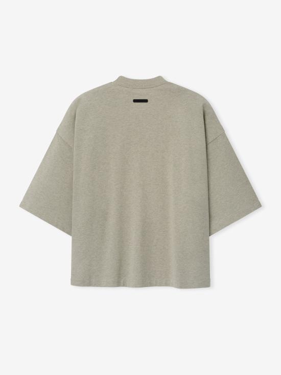 26SS 피어오브갓 반팔 티셔츠 RW00383 0135 SEAL HEATHER DOM - FEAR OF GOD