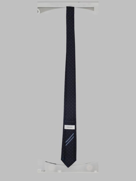26FW 살바토레 페라가모 넥타이 794457 351424001 BLUE - SALVATORE FERRAGAMO