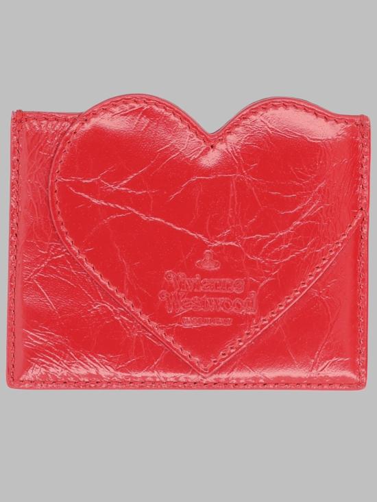 26FW 비비안웨스트우드 ORB 크로코다일 엠보싱 슬림 카드 지갑 5403000MW L00EOH401 RED - VIVIENNE WESTWOOD