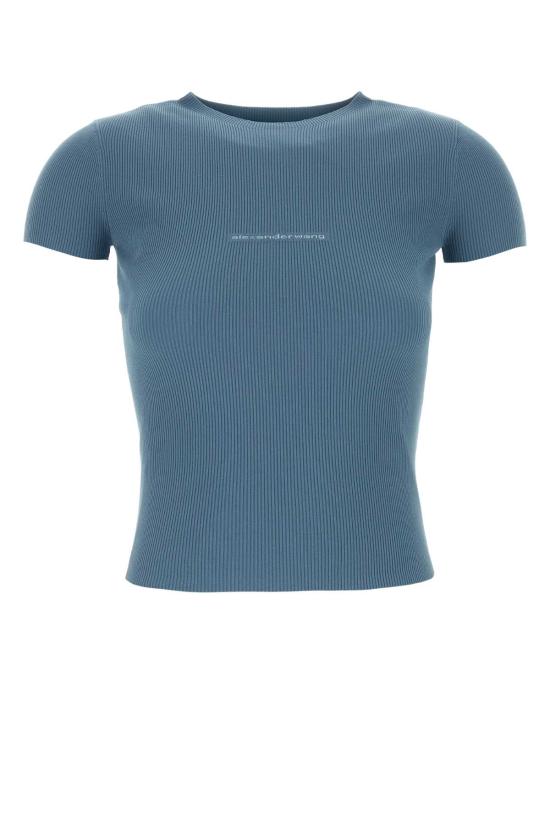 27SS 알렉산더 왕 반팔 티셔츠 1KC2261037 423 Light Blue