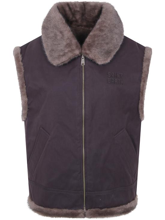 26FW 세인트바쓰 베스트 HES004 01000M 18D DARK BROWN SB PATCH - MC2 SAINT BARTH