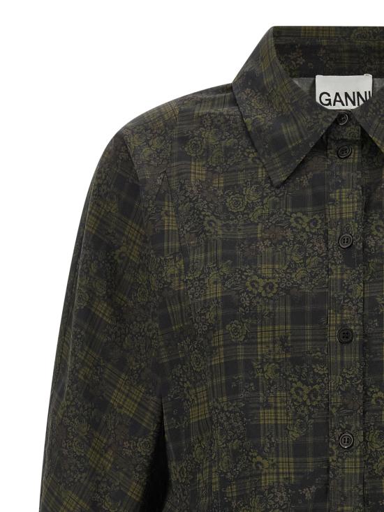 26FW 가니 블라우스 A1040505ZZ3 Green - GANNI