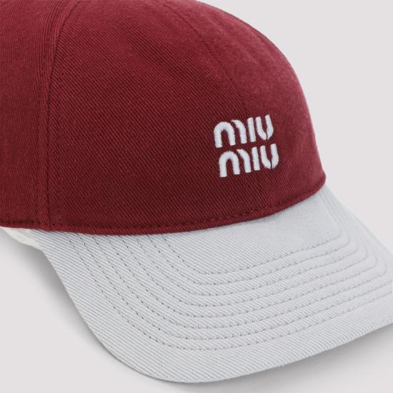 26FW 미우미우 플리스 베이스볼 캡 5HC369 2CWC F04ZH CERISE NUBE - MIU MIU