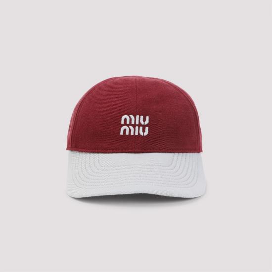26FW 미우미우 플리스 베이스볼 캡 5HC369 2CWC F04ZH CERISE NUBE