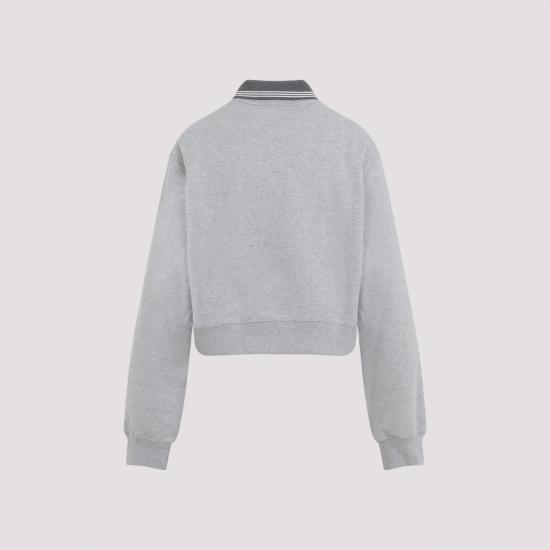 26FW 미우미우 긴팔 티셔츠 MJLA15SOOO 18ZX F0031 GRIGIO - MIU MIU