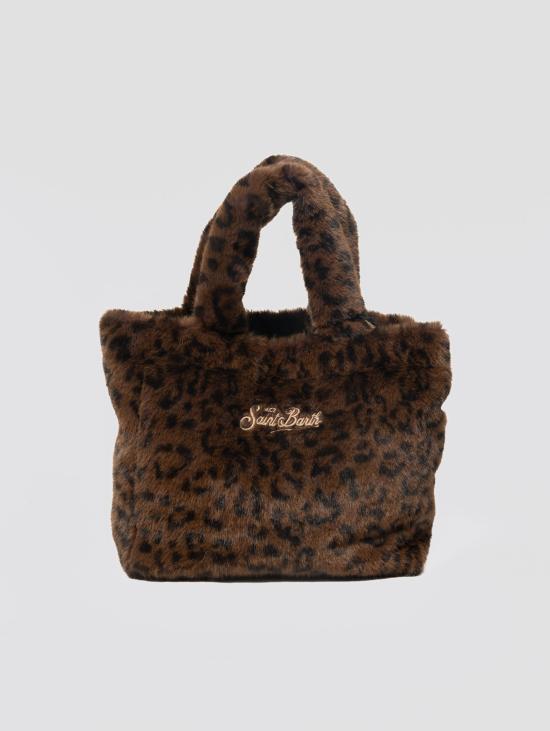 26FW 세인트바쓰 가방 Pelliccia Leopardata Colette Marrone의 보르사 - MC2 SAINT BARTH