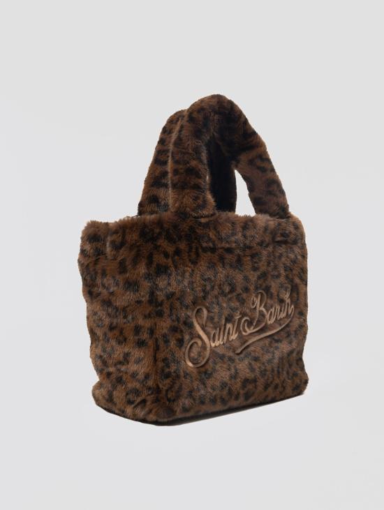 26FW 세인트바쓰 가방 Pelliccia Leopardata Colette Marrone의 보르사 - MC2 SAINT BARTH